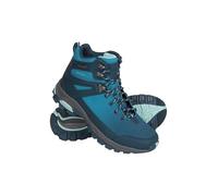 Mountain Warehouse Shadow Womens Softshell Boots - Mesh Lined Shoes with Rubber Outsole, EVA Cushion, Breathable - For Autumn Winter, Camping, Outdoors & Autumn Winter Teal Adult Shoe Size 4