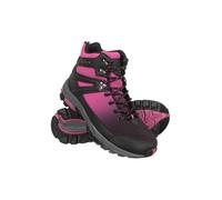 Mountain Warehouse Shadow Womens Softshell Boots - Mesh Lined Shoes with Rubber Outsole, EVA Cushion, Breathable - For Autumn Winter, Camping, Outdoors & Autumn Winter Dark Pink Adult Shoe Size 8