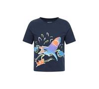 Mountain Warehouse Shark Attack Kids Short Sleeve T-Shirt Dark Blue Kids Size 7-8 Years