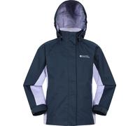 Mountain Warehouse Shelly II Kids Waterproof Jacket - Taped Seams Childrens Rain Coat, Adjustable Cuffs, Boys & Girls - Spring Summer, Camping, Walking, Outdoors Navy (02) Kids Size 5-6 Years