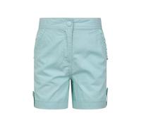 Mountain Warehouse Shore Kids Shorts - 100% Cotton Childrens Shorts, Long Holiday Bottoms, Breathable, Roll Up Cuffs Beach Hot Pants - Travelling, Hiking, Hiking Teal Teen Size 13 Years