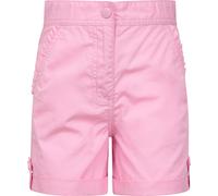 Mountain Warehouse Shore Kids Shorts - 100% Cotton Kids Shorts, Long Holiday Shorts, Breathable, Roll Up Cuffs Beach Hot Pants - Ideal Clothes While Travelling Pale Pink Kids Size 11-12 Years