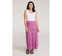 Mountain Warehouse 'shore' Lightweight Uv Protection Jersey Loose Fit Long Skirt In Maroon Maroon 16