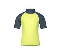 Mountain Warehouse Short Sleeves Kids Rash Vest - UPF50+ Sun Protection Rash Guard, Fast Dry, Flat Seams Childrens Top - for Spring Summer, Swimming Grey (Plain) Kids Size 9-10 Years