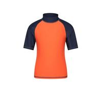 Mountain Warehouse Short Sleeves Kids Rash Vest - UPF50+ Sun Protection Rash Guard, Fast Dry, Flat Seams Childrens Top - for Spring Summer, Swimming Burnt Orange (Plain) Kids Size 3-4 Years