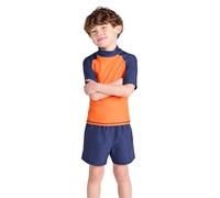 Mountain Warehouse Short Sleeves UPF50+ Kids Rash Vest Burnt Orange (Plain) 5-6y