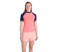 Mountain Warehouse Short Sleeves Womens UV Rash Vest - UPF50+, Ladies Rash Guard, Quick Dry, Flat Seams Top - Spring Summer Swimming, Beach, Under a Wetsuit Light Pink Women's Size 14