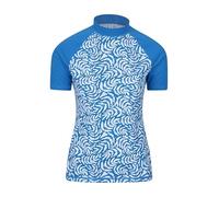 Mountain Warehouse Short Sleeves Womens UV Rash Vest - UPF50+ Sun Protection Ladies Rash Guard, Quick Dry, Flat Seams Top - for Spring Summer Swimming, Beach & Under a Wetsuit Bright Blue 6