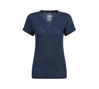 Mountain Warehouse Skye Womens Slub T-Shirt - UV Protection Ladies Casual Active Tee, Lightweight Top, Breathable - for Outdoors, Holiday, Gym, Hiking Navy Women's Size 12