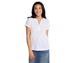 Mountain Warehouse Skye Womens Slub T-Shirt - UV Protection Ladies Casual Active Tee, Lightweight Top, Breathable - Spring Summer, Holiday, Gym, Outdoors White 20