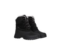 Mountain Warehouse Sledge Kids Waterproof Borg Line Snow Boot Black Junior Shoe Size 2