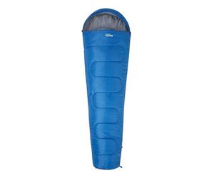 Mountain Warehouse Sleeping Bag - Basecamp 250 - Camping Spring Summer Season Lightweight Compact - For Spring Summer, Camping & Trekking Blue