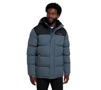 Mountain Warehouse Snow Borg Lined Mens Padded Jacket - Thermal tested -40°C & Water-resistant Coat in Rip Stop Fabric - Autumn Winter, Outdoors, Travelling & Hiking Grey L