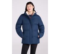 Mountain Warehouse Snow Borg Lined Womens Padded Jacket - Navy - Navy - Size: 16