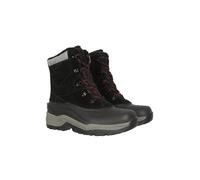 Mountain Warehouse Snowdon Extreme Mens Snow Boots - Waterproof, Suede Upper, Fleece Lining, IsoTherm - Best for Winter Skiing, Sports, Walking & Outdoors Black Adult Shoe Size 10
