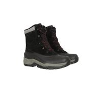 Mountain Warehouse 'Snowdon Extreme' Mens Snow Boots Waterproof Thermal Winter Shoes Black Leather - Size UK 7