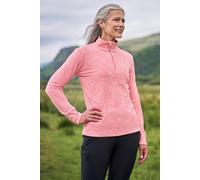 Mountain Warehouse Snowdon Fleece Top Quick Dry Half Zip Jumper In Coral Coral 4
