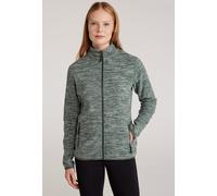 Mountain Warehouse Snowdon Womens Full Zip Fleece - Lightweight Ladies Sweater Top, Breathable Baselayer, Antipill - Best for Spring Summer, Camping & Hiking Khaki Women's Size 12
