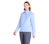 Mountain Warehouse Snowdon Womens Fleece Top - Warm Ladies Pullover, Lightweight Sweater, Half Zip, Breathable & Quick Drying - Spring Summer, Walking, Travel Corn Blue Women's Size 18