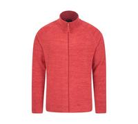 Mountain Warehouse 'Snowdon' Mens Fleece Sweater Full Zip Quick Dry Antipill Fabric Mid Layer Dark Red - Size 3XL