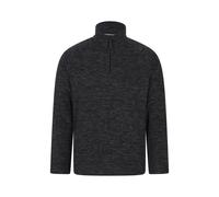Mountain Warehouse 'Snowdon' Mens Fleece Top Half Zip Breathable Quick Dry Sweater Black - Size 2XL