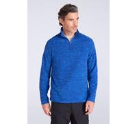 Mountain Warehouse 'Snowdon' Mens Fleece Top Half Zip Breathable Quick Dry Sweater Blue/Navy - Size X-Large