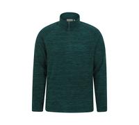Mountain Warehouse 'Snowdon' Mens Fleece Top Half Zip Breathable Quick Dry Sweater Dark Green - Size 2XL