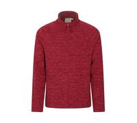 Mountain Warehouse Snowdon Mens Full Zip Fleece - Midlayer Pullover, Breathable Jacket, Soft Outerwear, Smooth Fleece Top - For Spring Summer, Travelling Dark Burgundy 2XL