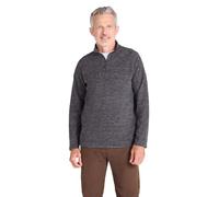 Mountain Warehouse Snowdon II Mens Fleece - Antipill Microfleece, Quick Drying Pullover - Travel Charcoal XS