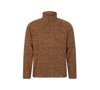 Mountain Warehouse Snowdon Mens Micro Fleece Top - Breathable Antipill, Half Zip Collar Sweater, Quick Drying Smooth Pullover - For Spring Summer & Outdoors Burnt Orange 4XL