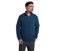 Mountain Warehouse Snowdon Mens Micro Fleece Top - Warm, Breathable, Quick Drying, Zip Collar Fleece Sweater, Soft & Smooth Pullover - For Spring Summer, Travelling, Walking Indigo 4XL