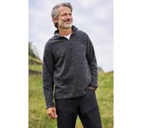 Mountain Warehouse Snowdon Mens Micro Fleece Top - Warm, Breathable, Quick Drying, Zip Collar Fleece Sweater, Soft & Smooth Pullover - For Spring Summer, Travelling, Walking Charcoal 3XL