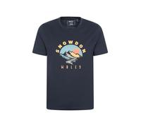 Mountain Warehouse Snowdon Mens Short-Sleeved T-Shirt - UV Protect Max, Lightweight - Summer Exploring & Outdoors Navy S
