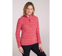 Mountain Warehouse 'Snowdon' Womens Fleece Top Half Zip Breathable Quick Dry Sweater Red - Size 18 UK