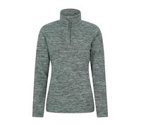 Mountain Warehouse Snowdon Womens Fleece Top - Warm Ladies Pullover, Lightweight Sweater, Half Zip, Breathable & Quick Drying - Spring Summer, Walking, Travel Khaki Women's Size 4