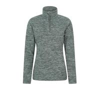 Mountain Warehouse Snowdon Womens Fleece Top - Warm Ladies Pullover, Lightweight Sweater, Half Zip, Breathable & Quick Drying - Spring Summer, Walking, Travel Khaki Women's Size 10