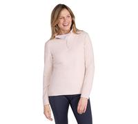Mountain Warehouse Snowdon Womens Fleece Top - Warm Ladies Pullover, Lightweight Sweater, Half Zip, Breathable & Quick Drying - Spring Summer, Walking, Travel Light Beige Women's Size 4