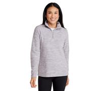 Mountain Warehouse Snowdon Womens Fleece Top - Warm Ladies Pullover, Lightweight Sweater, Half Zip, Breathable & Quick Drying - Spring Summer, Walking, Travel Grey Women's Size 14