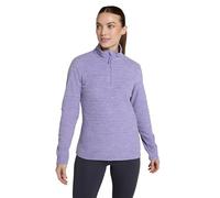 Mountain Warehouse Snowdon Womens Fleece Top - Warm Ladies Pullover, Lightweight Sweater, Half Zip, Breathable & Quick Drying - Autumn, Winter, Walking, Travel Lilac Women's Size 4