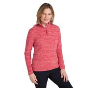 Mountain Warehouse Snowdon Womens Fleece Top - Warm Pullover, Lightweight Sweater, Half Zip, Breathable Ladies Tee, Quick Drying - For Spring Summer, Walking, Travelling Red Women's Size 24