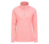 Mountain Warehouse Snowdon Womens Fleece Top - Warm Pullover, Lightweight Sweater, Half Zip, Breathable Ladies Tee, Quick Drying - For Spring Summer, Walking, Travelling Coral Women's Size 24