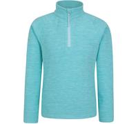 Mountain Warehouse Snowdonia Kids Half-Zip Fleece - Lightweight & Breathable Microfleece Sweatshirt, Boys & Girls - Autumn Winter, Outdoors, Travelling & Hiking Turquoise Teen Size 13 Years