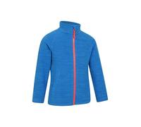 Mountain Warehouse Snowdonia Kids Fleece Jacket - Soft Touch Sweater, Lightweight, Quick Drying Pullover, Antipill Top, Practical - For Spring Summer, Travelling Blue (01) Kids Size 9-10 Years