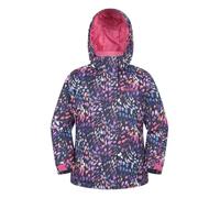 Mountain Warehouse Snowdrop Printed Kids Ski Jacket | Comfortable Snowproof & Fleece Lined Coat with Hood, Zipped Pockets & Snowskirt for Secure Protection & Comfort, For Winter