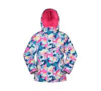 Mountain Warehouse Snowdrop Printed Kids Ski Jacket | Comfortable Snowproof & Fleece Lined Coat with Hood, Zipped Pockets & Snowskirt for Secure Protection & Comfort, For Winter