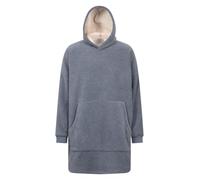 Mountain Warehouse Snug Borg Lined Hooded Blanket - Fleece Lined Warm & Cosy Pullover with Kangaroo Pocket & Stretch Cuff - Autumn Winter & Indoors