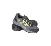 Mountain Warehouse Softshell Kids Shoes - Durable & Breathable Sneakers, Mesh Lined, High Traction - for Spring Summer, Running, Hiking & Outdoors Green Kids Shoe Size 12