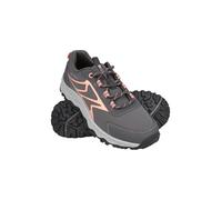 Mountain Warehouse Softshell Kids Shoes - Durable & Breathable Sneakers, Mesh Lined, High Traction - for Spring Summer, Running, Hiking & Outdoors Pink Junior Shoe Size 3