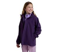 Mountain Warehouse Solar Kids Unisex Waterproof Jacket - Rip Stop Fabric, Taped Seams Adjustable Cuffs, Adjustable Hood, Boys & Girls, Best for & Outdoors Berry Kids Size 9-10 Years