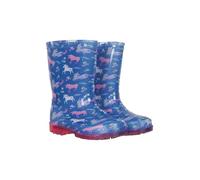 Mountain Warehouse Splash Toddler Light-Up Wellies - Waterproof Flashing Light Shoes, Kids Rain Boots - Spring Summer, Hiking, Trekking, Outdoors & Walking Purple Kids Shoe Size 12